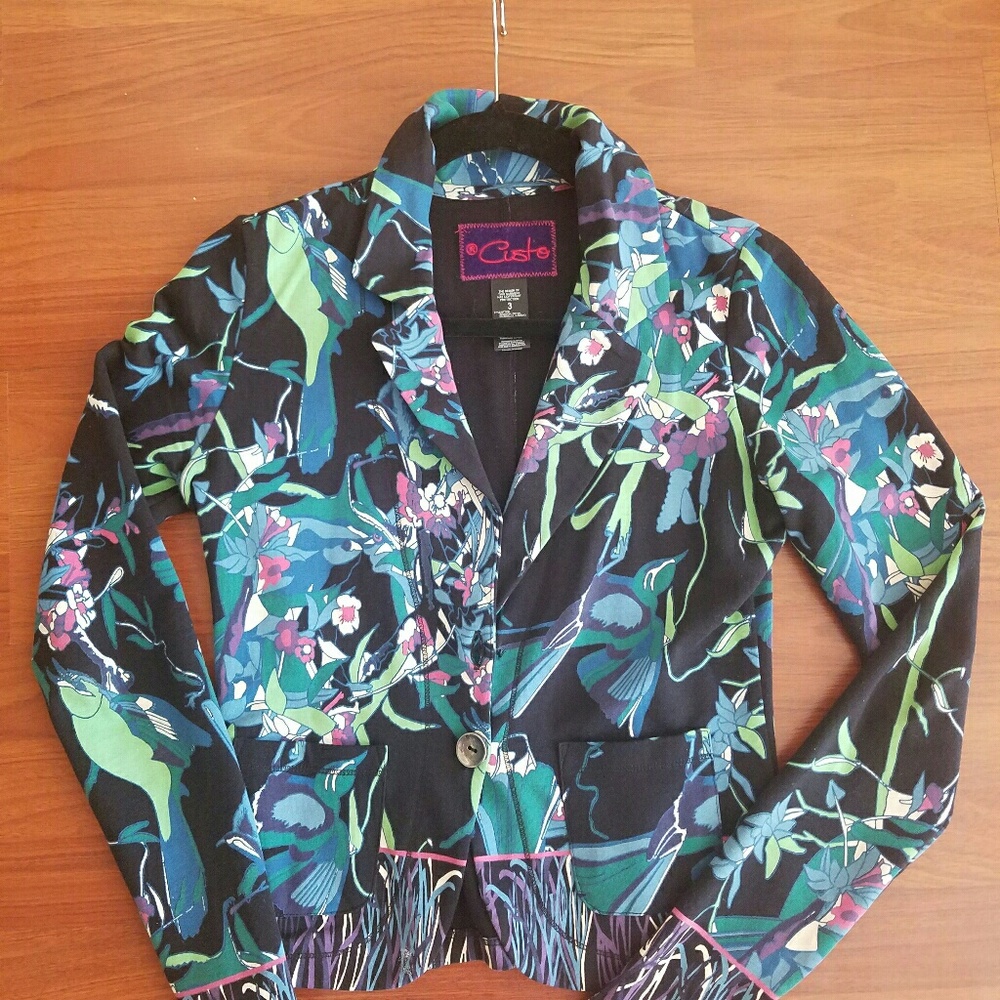 Custo floral women's jacket